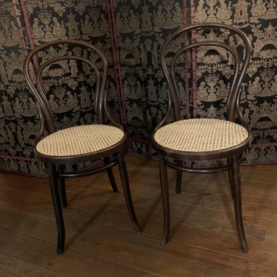 No. 14 Chairs by Michael Thonet for Thonet Set of 2 for sale at