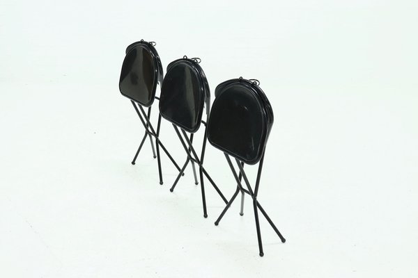 Folding Chairs by Niels Gammelgaard for Ikea 1980s Set of 3 for
