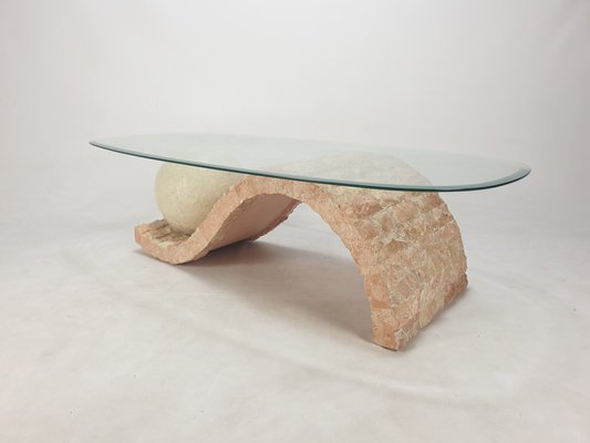 Mactan Stone Coffee Table by Magnussen Ponte, 1980s for sale at Pamono