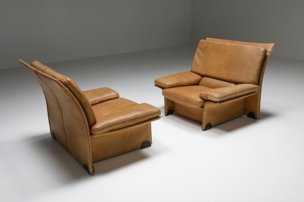 Mid century camel leather chair hotsell