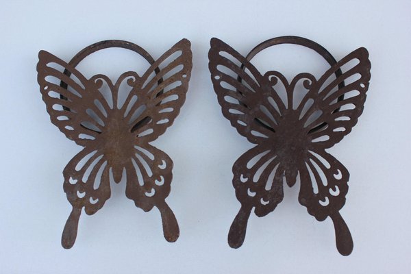 Butterfly Flower Pot Holders Set Of 2 For Sale At Pamono