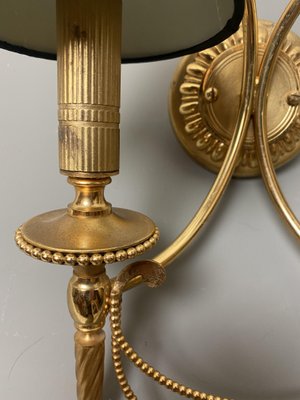 Neoclassical Italian Wall Lights in Gilt Brass by Gaetano Sciolari