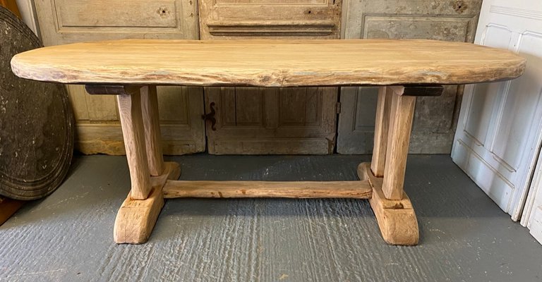 French Farmhouse Dining Table In Oak, French Farm Dining Table