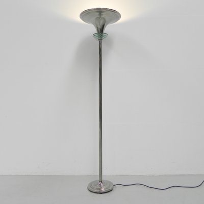 Art Deco Chrome Floor Lamp, Threshold Floor Lamp With Shelves Shade Replacement