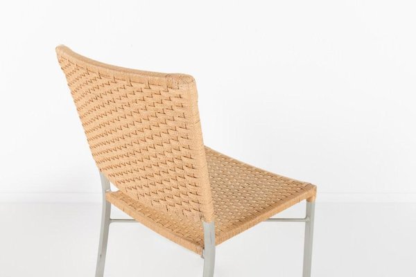 Vintage Danish Woven Chairs Set of 6 for sale at Pamono