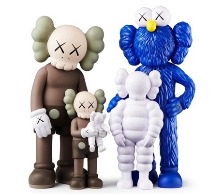 Kaws, Family Figures, Brown Version, 2021, Vinyl & Cast