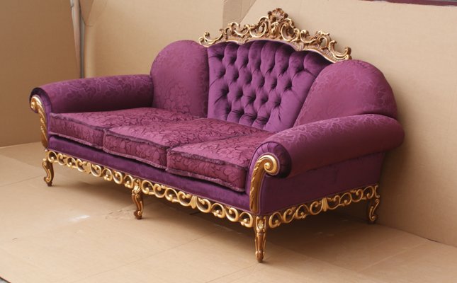 Purple colour sofa set top