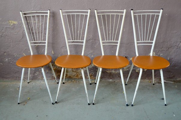 Vintage Geometric Dining Chairs Set Of, Geometric Dining Chairs