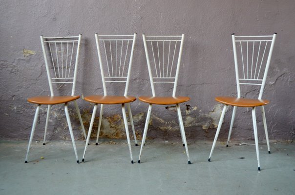 Vintage Geometric Dining Chairs Set Of, Geometric Dining Chairs