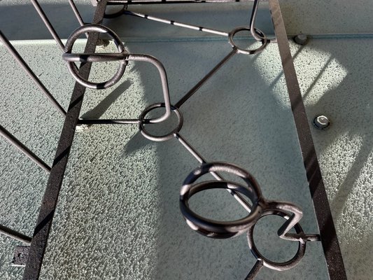 Vintage Artisanal Wrought Iron Coat Rack for sale at Pamono