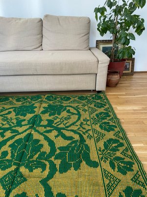 Romanian Handmade Rug In Green And, Forest Green Rug Uk