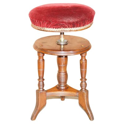 Meridienne Et Paire De Tabourets Anciens En Acajou époque Re