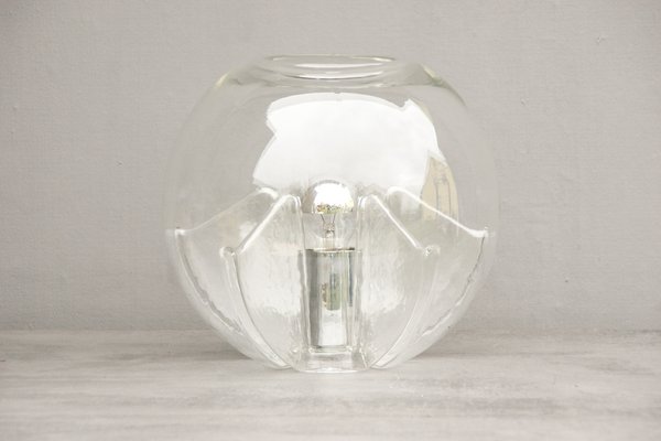 Glass Nuphar Table Lamp by Toni Zuccheri for Veart, 1970s