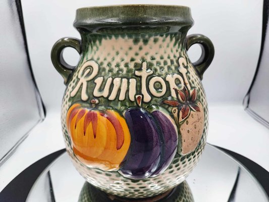 Vase vintage en céramique lave grasse Scheurich marqué W Allemagne 517