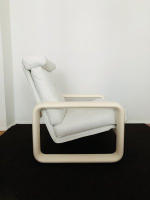 Hombre Leather Chair & Stool by Burkhard Vogtherr for Rosenthal, 1970s, Set  of 2 for sale at Pamono