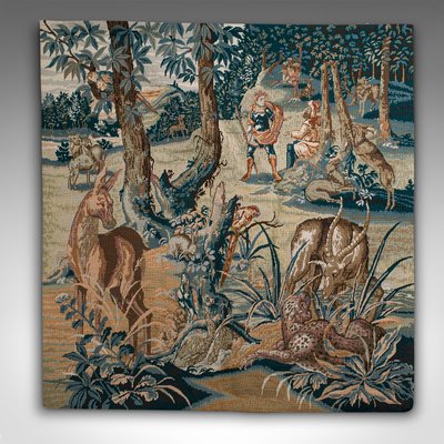 Large Antique Tapestry Panel