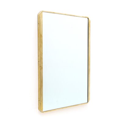 Brass frame sale mirror