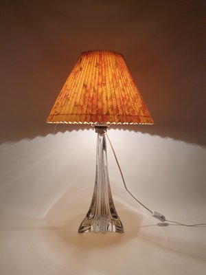 Large Table Lamp In Crystal Glass 1960s For At Pamono