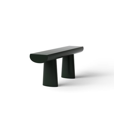 Dark Green Wood Console Table By Aldo, Dark Green Entryway Table