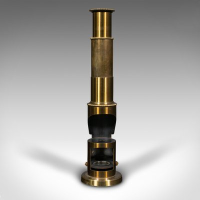 Microscope De Poche Gris En Laiton - Neuf Pour Observations Rapides
