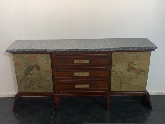 Art Dec Sideboard in Solid Lacquered Painted Mahogany for sale