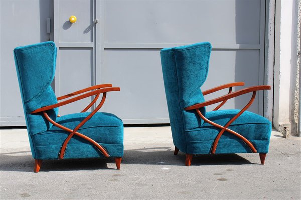 Cobalt blue armchair clearance
