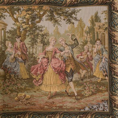 Grande Tapisserie Murale Victorienne 19ème – 63x23 Cm