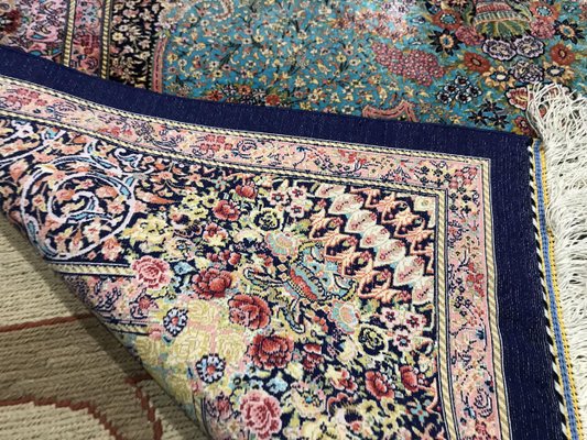 Stoff orientalischer Teppich Kartenetui Unique Woman Münzbörse Blumen-Design