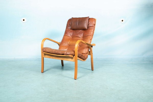 Mid Century Swedish Lounge Chair by Yngve Ekstr m 1960s