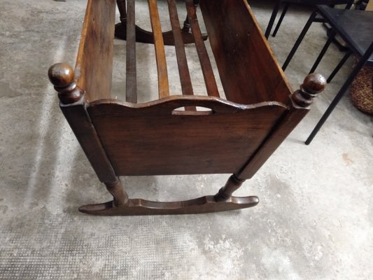 Antique wooden cradle store