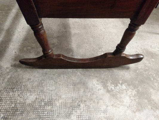 Antique wooden rocking cradle shop