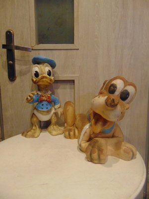 Walt Disney's Donald Duck & Pluto the Dog, 1968, Set of 2 for sale at Pamono
