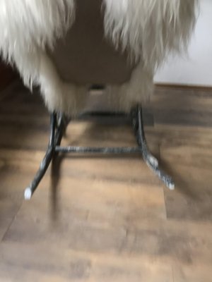White vinyl 2024 rocking chair