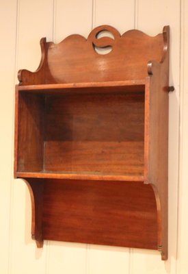 Mahogany Open Wall Shelf