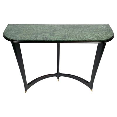 Green marble cheap console table