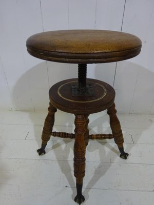 Claw foot piano stool deals