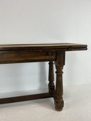 19th Century Oak Console Table For, Antique Dark Oak Side Table