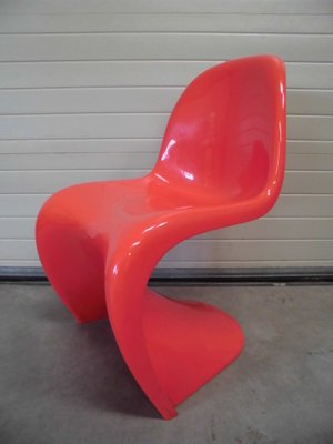 Red Panton Chair By Verner Panton For Herman Miller 1971 For Sale