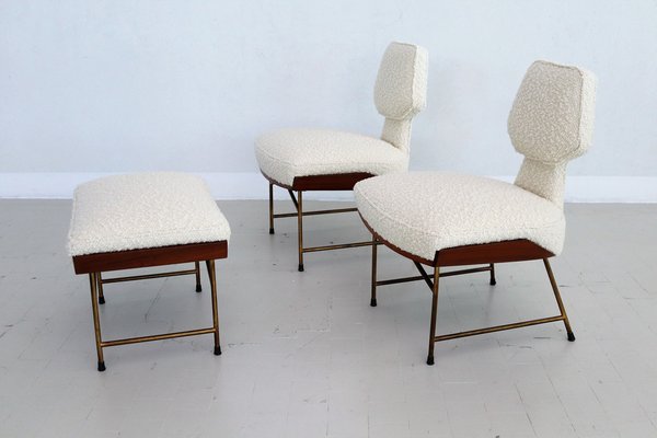 Chair and footstool set top