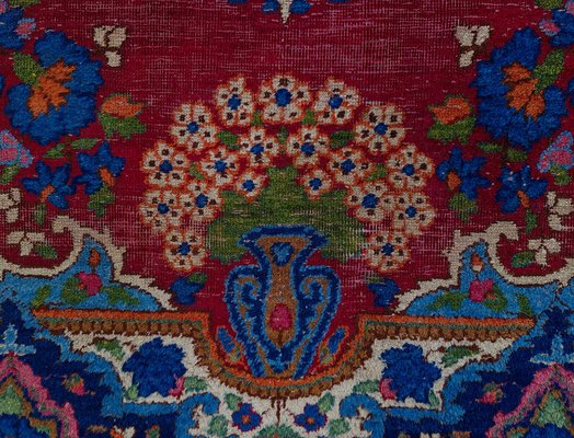 Antique Middle Eastern Kerman Rug For, Kerman Oriental Rug Value