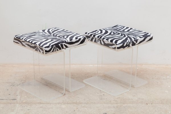 Acrylic ottoman stool deals