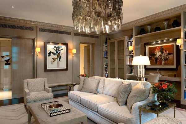 Gray Polyedri Murano Glass Chandelier