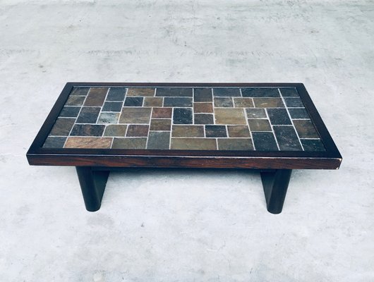 Stone inlay coffee table top