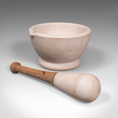 Mortaio da cucina in marmo - con pestello - 10 cm - Meilleur du Chef