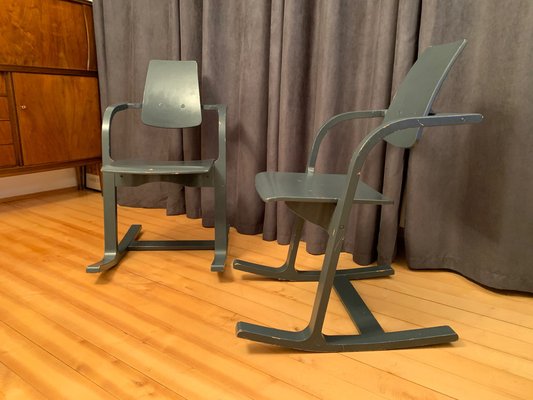 Norwegian Pendulum Chairs by Peter Opsvik for Stokke 1980s Set