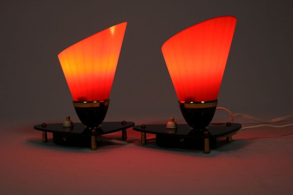 Red and sale black table lamps