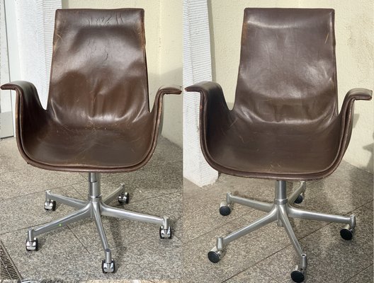 Vintage Fk 6727 Tulip Chair By Preben Fabricius Jørgen Kastholm For Kill International Set Of 2 At Pamono Vintage Fk 6727 Tulip Chair By Preben, Tulip Swivel Office Chair With Wheels
