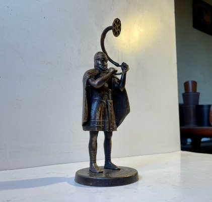 Viking / Warrior / Solder Vintage Brass Figurine / Statuette of an Ancient  Viking -  UK
