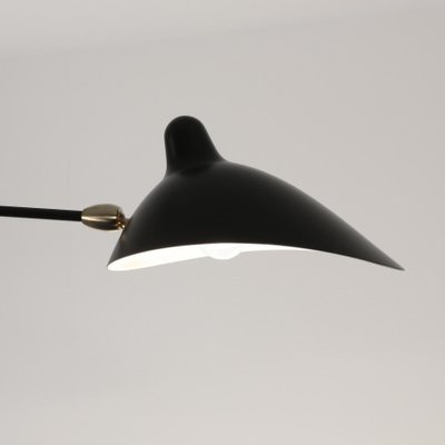 Black mid century ceiling light Clearance