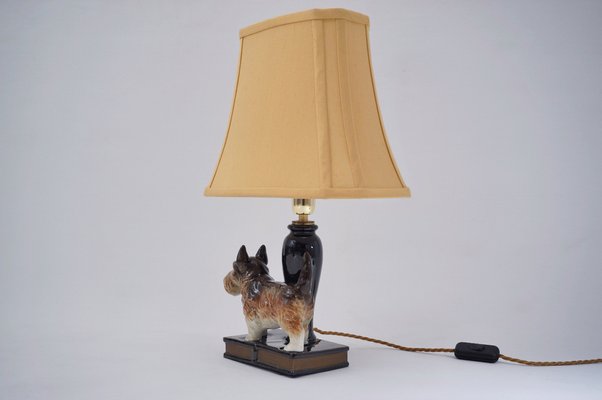 Nauwgezet Volg ons maat English Ceramic Dog Table Lamp from Beswick, 1930s for sale at Pamono